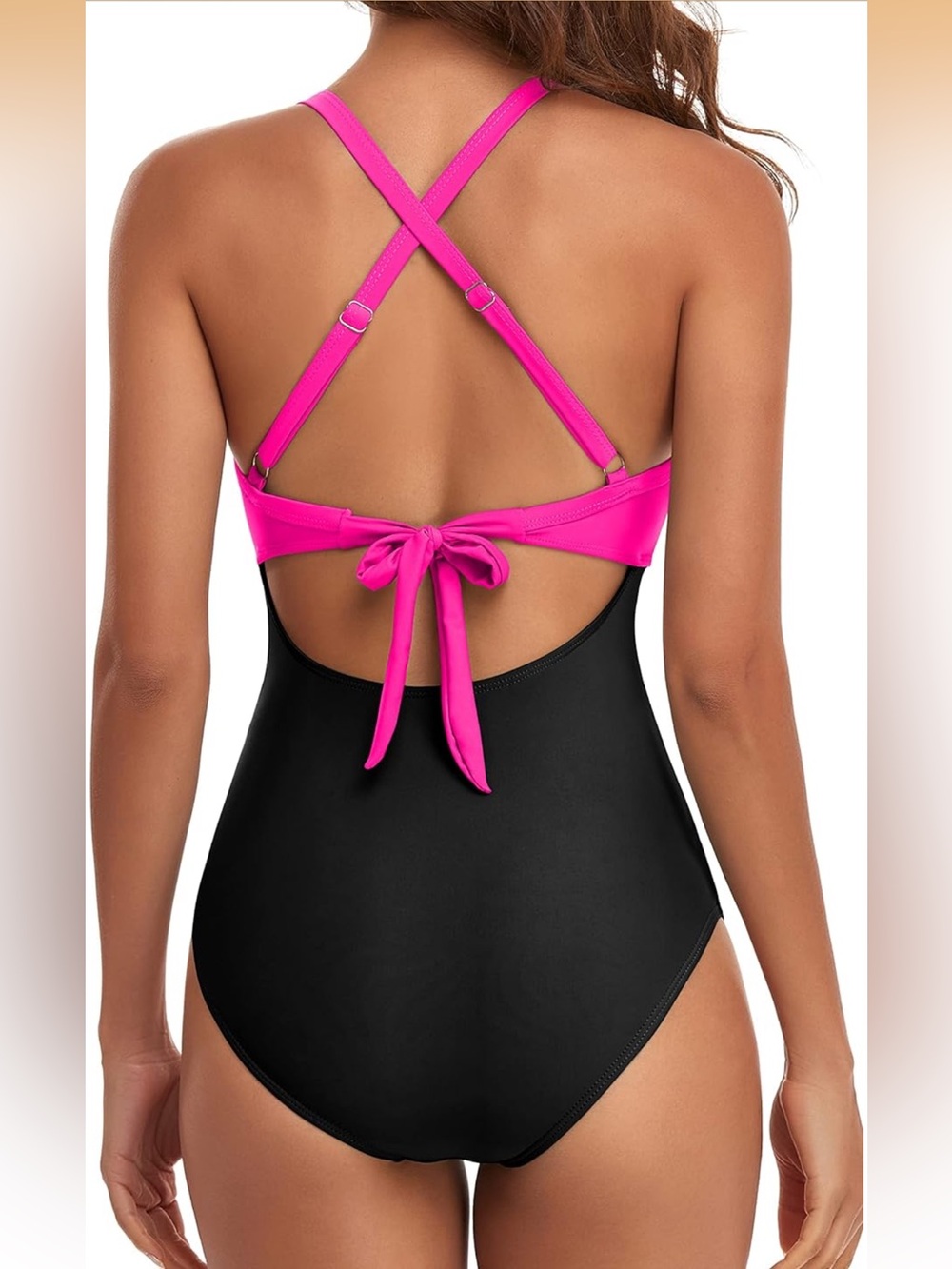 Eomenie One Piece Swimsuit Tummy Control Cutout High Waisted M. 2016/bb5-2 - Picture 3 of 5